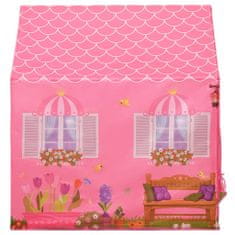 Vidaxl Otroški šotor za igranje roza 69x94x104 cm