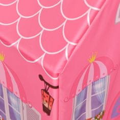 Vidaxl Otroški šotor za igranje roza 69x94x104 cm