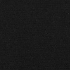 Greatstore Box spring postelja z vzmetnico LED črna 120x190 cm blago