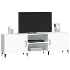 Vidaxl TV omarica bela 150x30x50 cm inženirski les