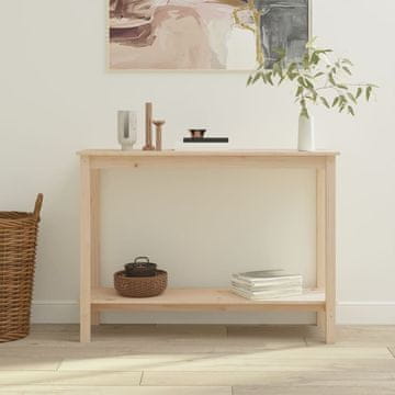Vidaxl vidaXL Konzolna mizica 110x40x80 cm masivni borov les