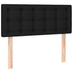 Vidaxl Box spring postelja z vzmetnico črna 80x200 cm blago