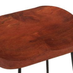 Vidaxl Barski stol Gavin 2 kosa 45x40x63 cm trden mangov les