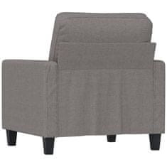 Vidaxl Fotelj svetlo siv 60 cm blago