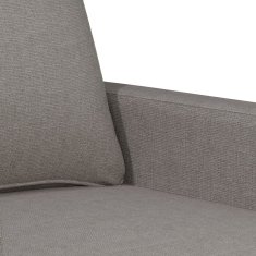 Vidaxl Fotelj svetlo siv 60 cm blago