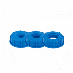 Bradas Redukcija za posodo za vodo IBC, notranji navoj S60x6 / notranji navoj 1/2"//3/4"// 1" BR-IBCS60F-SET