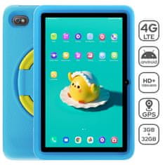 Blackview Tab 7 Kids tablični računalnik, 25,6 cm (10,1), 4G-LTE, 3GB/32GB, HD+, Android 11, GPS, moder