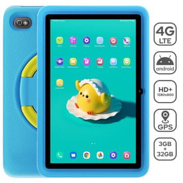 Blackview Tab 7 Kids tablični računalnik, 25,6 cm (10,1), 4G-LTE, 3GB/32GB, HD+, Android 11, GPS, moder
