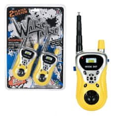Lean-toys Set dveh walkie talkie postaj – doseg do 100m rumena