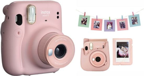 FujiFilm Instax Mini 11 + komplet dodatkov Mini 11 Blush Pink