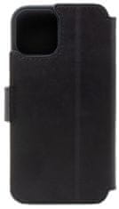 FIXED ProFit usnjena torbica knjižnega tipa za Apple iPhone 12/12 Pro, usnjen, črn (FIXPFIT2-558-BK)