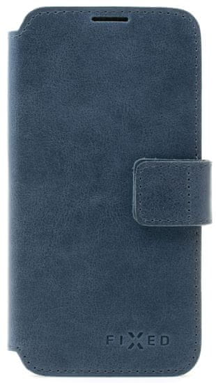 FIXED ProFit knjižna usnjena torbica za Apple iPhone 13 FIXPFIT2-723-BL, modra