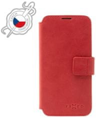 FIXED ProFit usnjena torbica knjižnega tipa za Apple iPhone 12/12 Pro FIXPFIT2-558-BRW, rdeča
