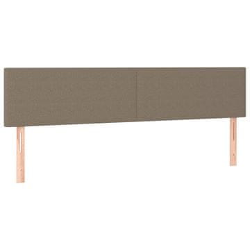 Vidaxl Posteljno vzglavje taupe 180x5x78/88 cm blago