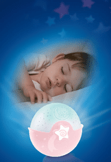Infantino Noč svetilka s projekcijo roza