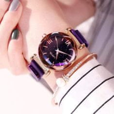 Mormark Magnetna zapestna ura, ženska ročna ura z dizajnom zvezdnatega neba STARRY TIME