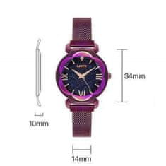 Mormark Magnetna zapestna ura, ženska ročna ura z dizajnom zvezdnatega neba STARRY TIME