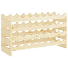Vidaxl Stojalo za vino 83x29x46 cm trdna borovina