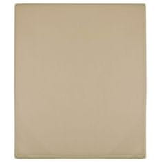 Vidaxl Napenjalna rjuha taupe 160x200 cm bombaž