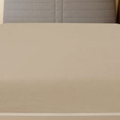 Vidaxl Napenjalna rjuha taupe 160x200 cm bombaž
