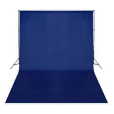 Vidaxl Ozadje iz bombaža brez stojala modro 500 x 300 cm Chroma Key