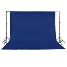 Vidaxl Ozadje iz bombaža brez stojala modro 500 x 300 cm Chroma Key