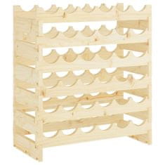 Vidaxl Stojalo za vino 65x29x68 cm trdna borovina
