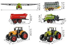 Kruzzel Set dveh traktorjev + priklopniki