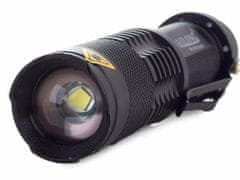 Bailong 5v1 alu akumulatorska LED ročna svetilka CREE zoom XM-L T6 400m