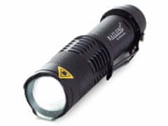 Bailong 5v1 alu akumulatorska LED ročna svetilka CREE zoom XM-L T6 400m