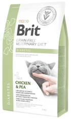 Brit GF Diabetes veterinarska dieta za mačke, 2 kg
