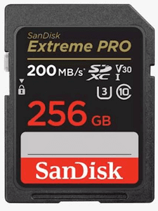 Extreme Pro SDXC spominska kartica, 256 GB, UHS-I, C10, U3,  V30