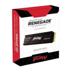 Kingston FURY Renegade SSD disk, 2 TB, 7300/7000 MB/s, M.2, PCIe NVMe, s hladilnikom