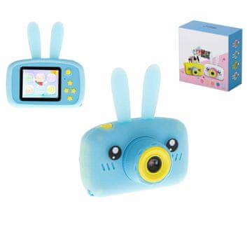 Ikonka 3MP otroški fotoaparat LCD SD FULL HD 1080P zajec etui