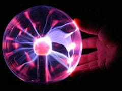 United Entertainment Neonska plazma steklena krogla svetilka 28cm – zvočni način
