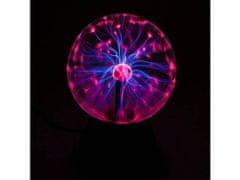 United Entertainment Neonska plazma steklena krogla svetilka 28cm – zvočni način
