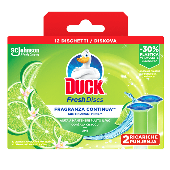 Duck Fresh Discs dvojno polnilo, limeta, 72 ml