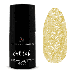 Juliana Nails Gel lak Heavy Glitter Gold zlata z bleščicami No.296 6ml