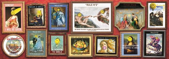 Trefl Panoramska sestavljanka Smiley: Galerija 1000 kosov