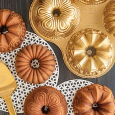 NordicWare Obrazec za štiri manjše torte PREMIUM gold