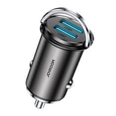 Joyroom avtomobilski polnilec C-A48, 2x USB, 3,1A (siv)