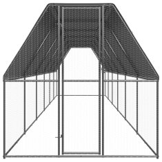 Vidaxl Kokošnjak 2x12x2 m pocinkano jeklo