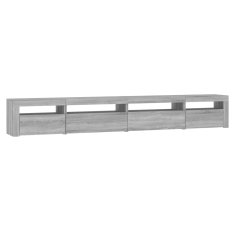 Vidaxl TV omarica z LED lučkami siva sonoma 270x35x40 cm