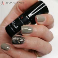 Juliana Nails Gel lak Diamond Glitter Glamorous črno siva z bleščicami No.586 6ml