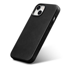 iCARER Usnjen etui za iPhone 14 z magnetom MagSafe Oil Wax Premium Leather Case črn