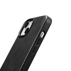 iCARER Usnjen etui za iPhone 14 z magnetom MagSafe Oil Wax Premium Leather Case črn