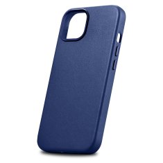 iCARER Etui iz naravnega usnja za iPhone 14 Plus MagSafe Case Leather modra
