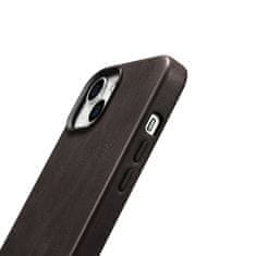 iCARER Usnjen etui za iPhone 14 z magnetom MagSafe Oil Wax Premium Leather Case temno rjava