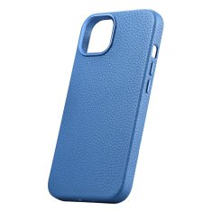 iCARER Usnjen etui za iPhone 14 z magnetom MagSafe Litchi Premium Leather Case modri
