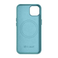 iCARER Usnjen etui za iPhone 14 z magnetom MagSafe Litchi Premium Leather Case zelen
